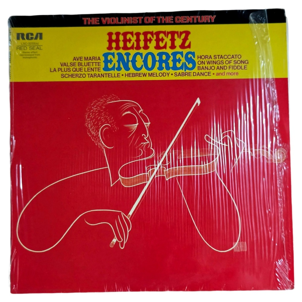 Jascha Heifetz Encores RCA Red Seal Vinyl LP Record Classic Violin Music Vintage